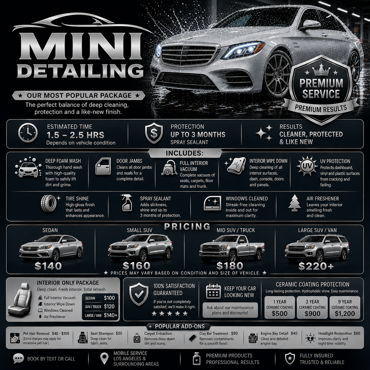 Mini Detailing service details